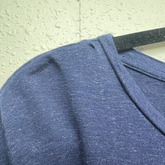 Dip Linen Blend Ruffle Trim Workwear Casual Relaxed Breathable Womens Top Small - Picture 11 of 11